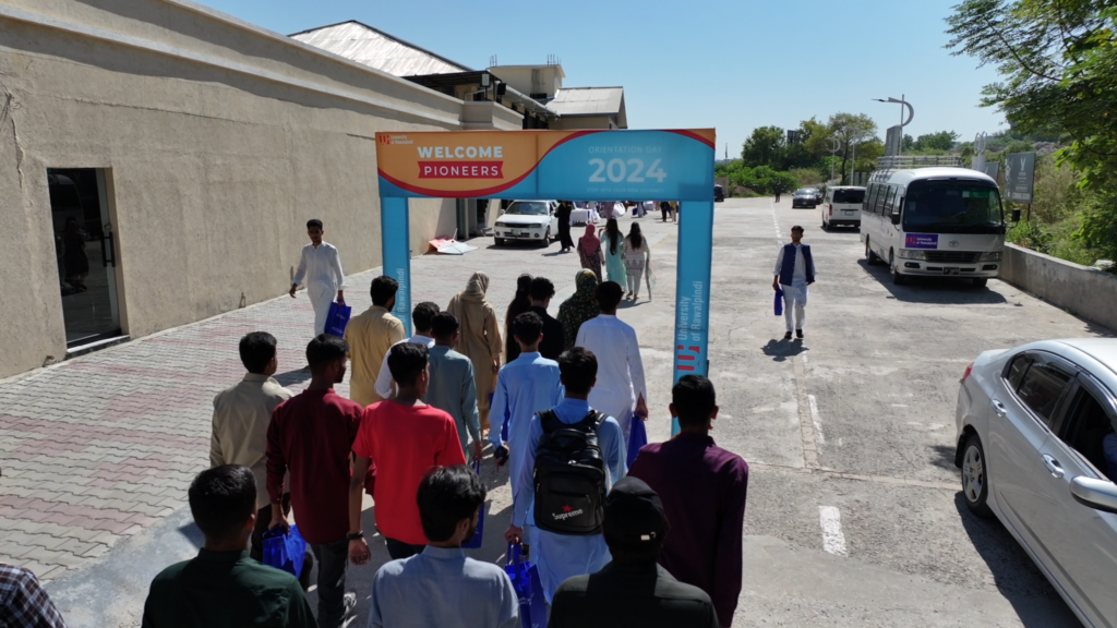 University of Rawalpindi Orientation Day: UOR's Students entering university as it is the first Day. https://www.uor.edu.pk/