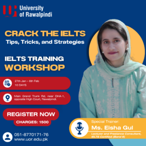 University of Rawalpindi is organizing IELTS Training Workshop