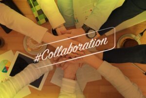 A picture showing team collaboration.