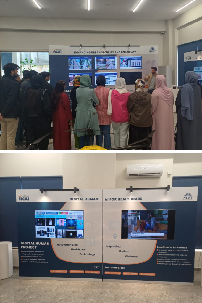 UOR students engaging with Artificial Intelligence researchers at NCAI