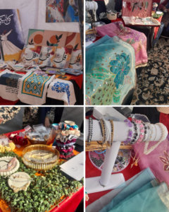 Student-led business stalls showcasing products and ideas at the UOR Entrepreneurship Gala 2025