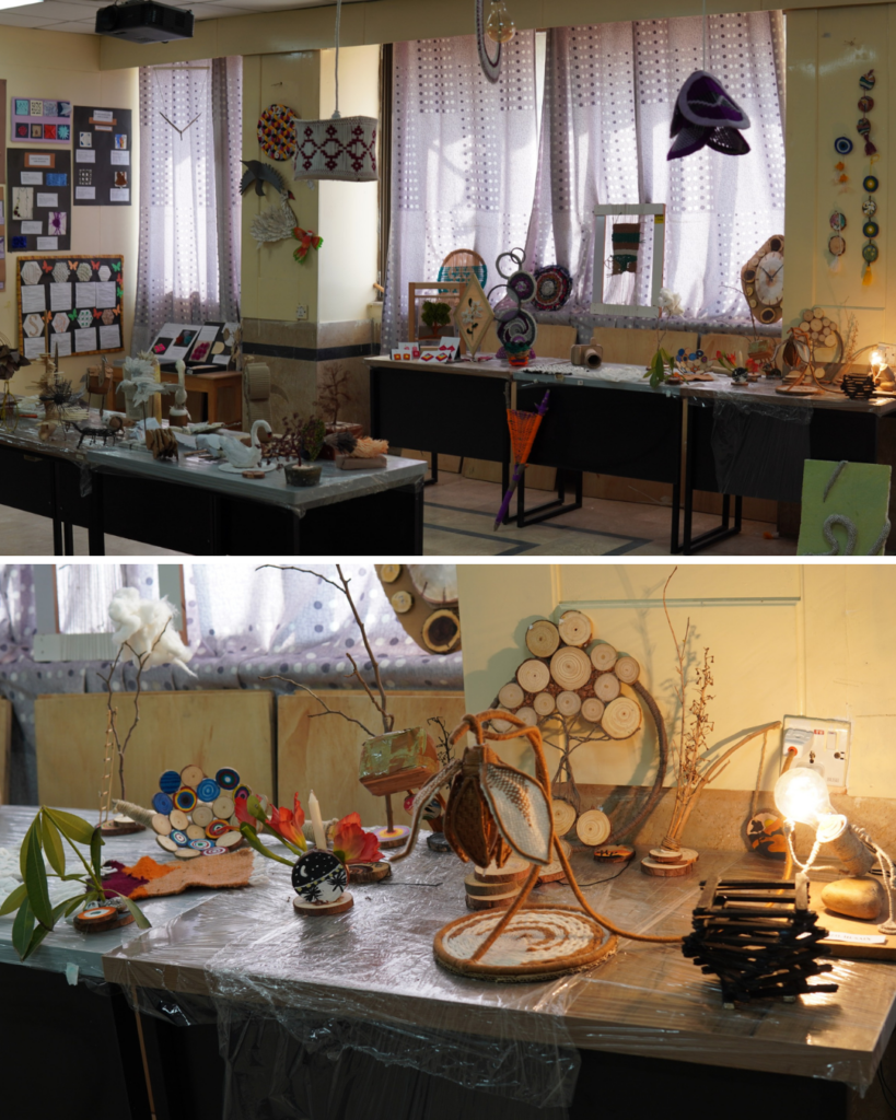 Individual artwork displayed at DDCA exhibition representing student creative process and artistic development.