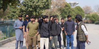 University Life at UOR: A Confident Start with Orientation Week 2026 First-year students entering University of Rawalpindi campus at the beginning of their university life.