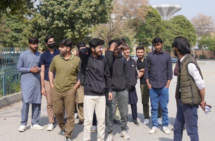 University Life at UOR: A Confident Start with Orientation Week 2026 First-year students entering University of Rawalpindi campus at the beginning of their university life.