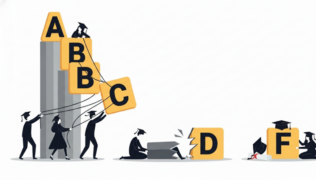 Students often focus heavily on grades, but true learning also involves developing skills, curiosity, and confidence.