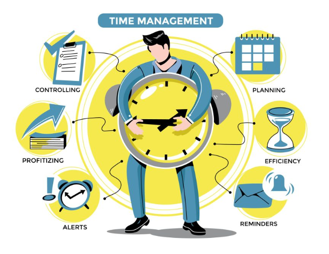 Managing time effectively helps students stay organized, reduce stress, and keep up with academic responsibilities.